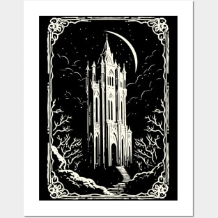 Gothic Dracula Castle Posters and Art